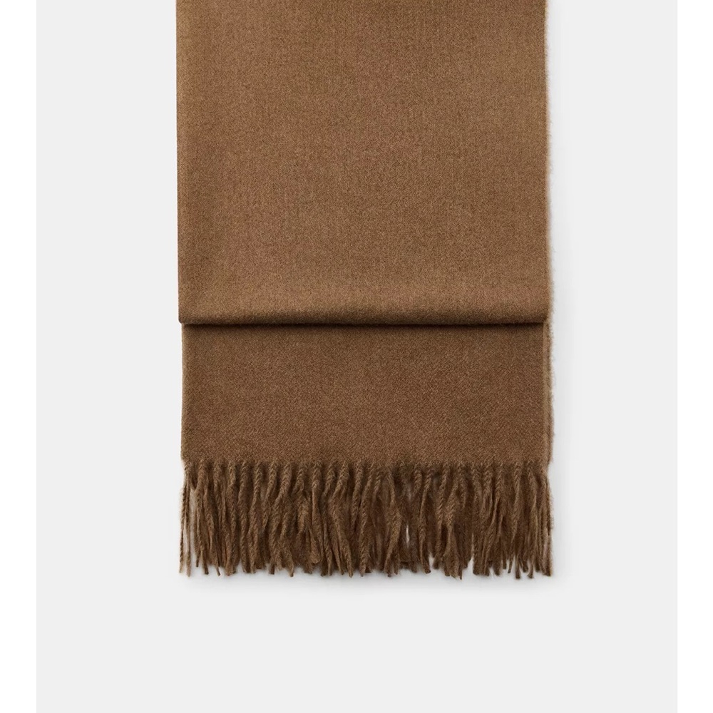 Zara Plain Fringed Scarf